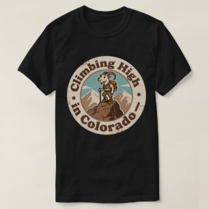 Vintage Colorado Climbing High Mountain Goat T-Shirt