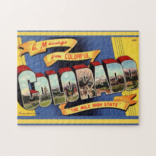 Vintage Colorado Greeting 11x14 Jigsaw Puzzle
