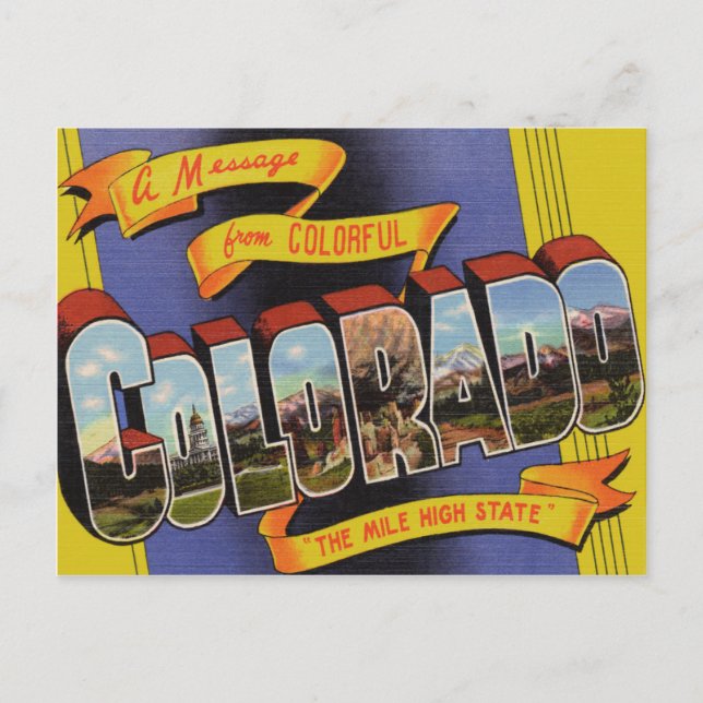 Vintage Colorado Postcard (Front)