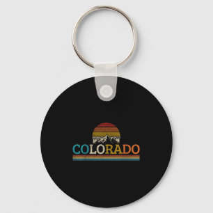Vintage Colorado Souvenir - Mens Black Small Clic Key Ring