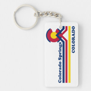 Vintage Colorado Springs Key Ring