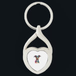Vintage Colorful Dog Portrait Pop Art Illustration Key Ring<br><div class="desc">Vintage Colorful Dog Portrait Pop Art Illustration for Dog Lover Gifts 2</div>