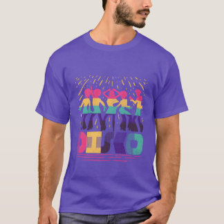 Vintage Colorful Funky 70s Disco Dancing vintage T-Shirt