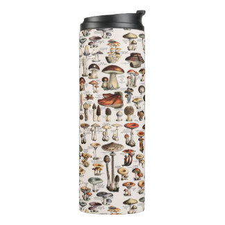Vintage Colorful Mushrooms By Adolphe Millot Thermal Tumbler