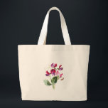 Vintage Colorful Sweet Peas Tote Bag<br><div class="desc">Pretty and colorful tote bag with colorful vintage sweet peas in pink,  red,  and purple.</div>