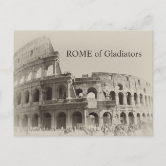 Vintage Colosseum - Rome of Gladiators Postcard