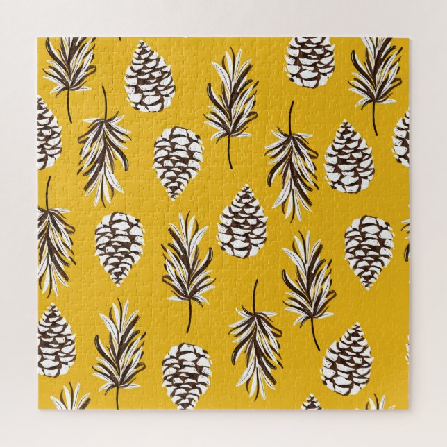 Vintage Colour Autumn Nature Elements Jigsaw Puzzle (Vertical)