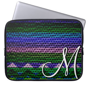 Vintage Colour Chevron Stripes #2 Laptop Sleeve