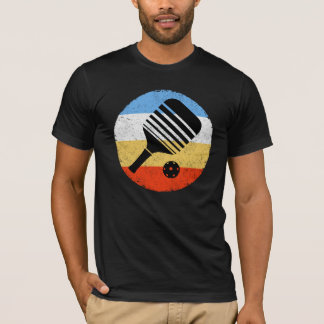 Vintage Coloured Retro Pickleball T-Shirt