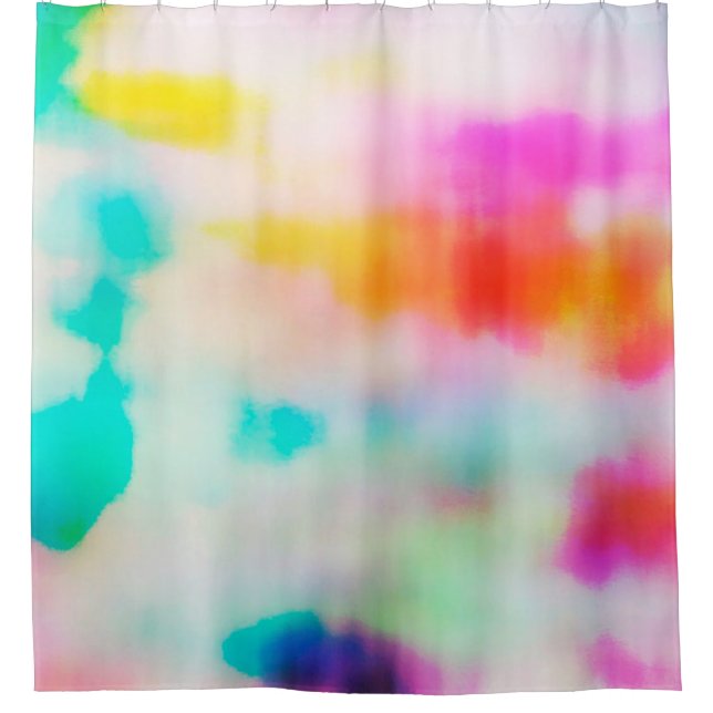Vintage colourful abstract illustration background shower curtain (Front)