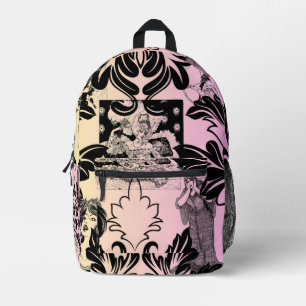 Vintage Colourful Arc Deco Damask Victorian Age Printed Backpack