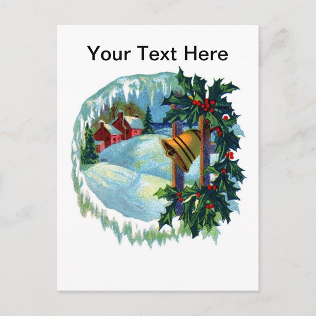 Vintage colourful Christmas postcards (Front)