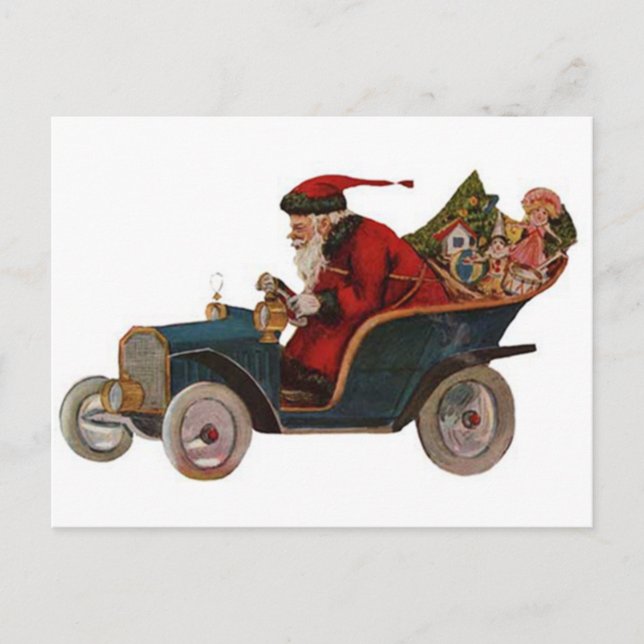 Vintage colourful Christmas postcards (Front)