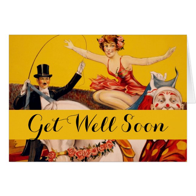 Vintage Colourful Circus Performer Poster (Front Horizontal)