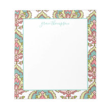 Vintage Colourful Damask Pattern