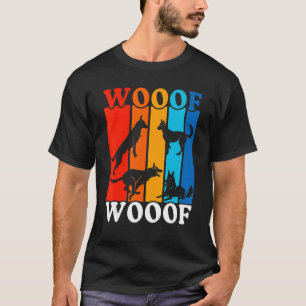 Vintage Colourful Dog Owner Belgian Malinois T-Shirt