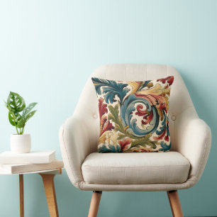 Vintage Colourful Floral Pattern Cushion