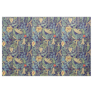 Vintage Colourful Floral Pattern Fabric