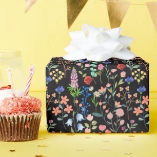 Vintage Colourful Floral Pattern VCFP2301 Wrapping Paper