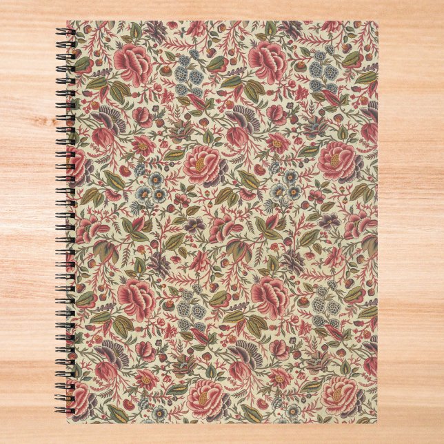 Vintage Colourful Floral Print Notebook (Creator Uploaded)