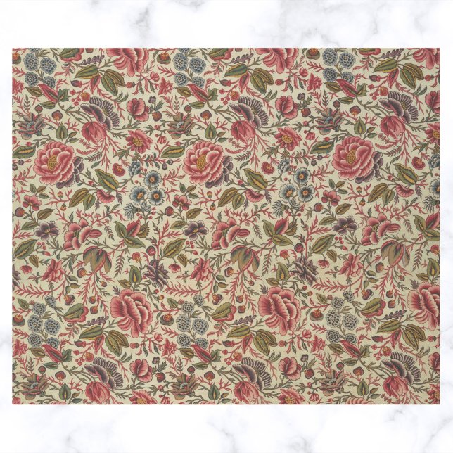 Vintage Colourful Floral Print Wrapping Paper (Creator Uploaded)