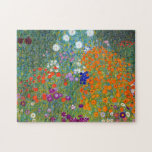 Vintage Colourful Flowers in Garden | Gustav Klimt Jigsaw Puzzle<br><div class="desc">Ideal for art lovers and puzzle enthusiasts,  this jigsaw puzzle is not only a source of entertainment but also a beautiful decorative piece. Display it in your home or office to showcase your appreciation for Klimt's artistic genius.
Use the design tools to add custom text or personalise the image.</div>
