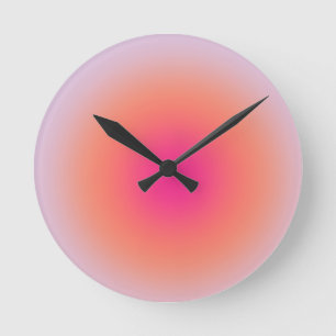 Vintage Colourful Gradient Round Clock