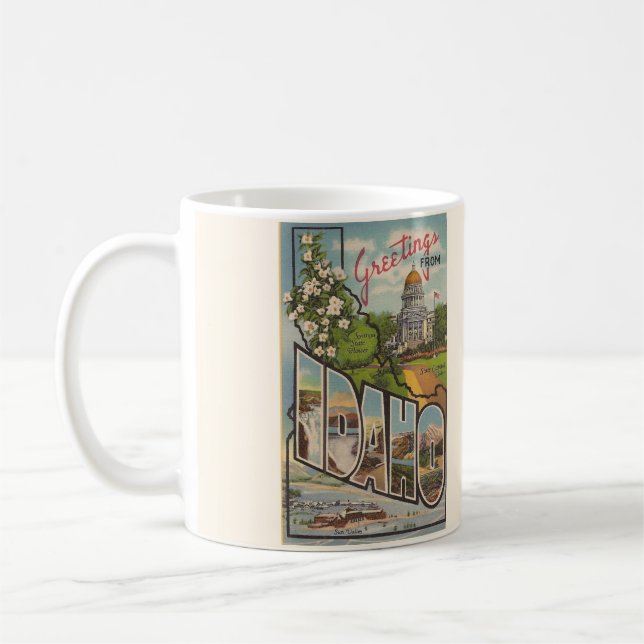 Vintage Colourful Idaho Mug  (Left)