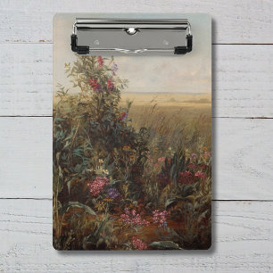 Vintage Colourful Meadow with Wildflowers Design Mini Clipboard