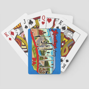 Vintage Colourful Reading PA Playing Cards