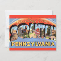 Vintage Colourful Scraton PA