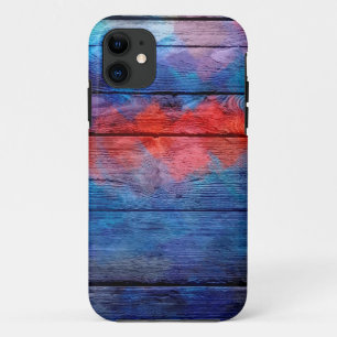 Vintage Colourful Wood iPhone 11 Case