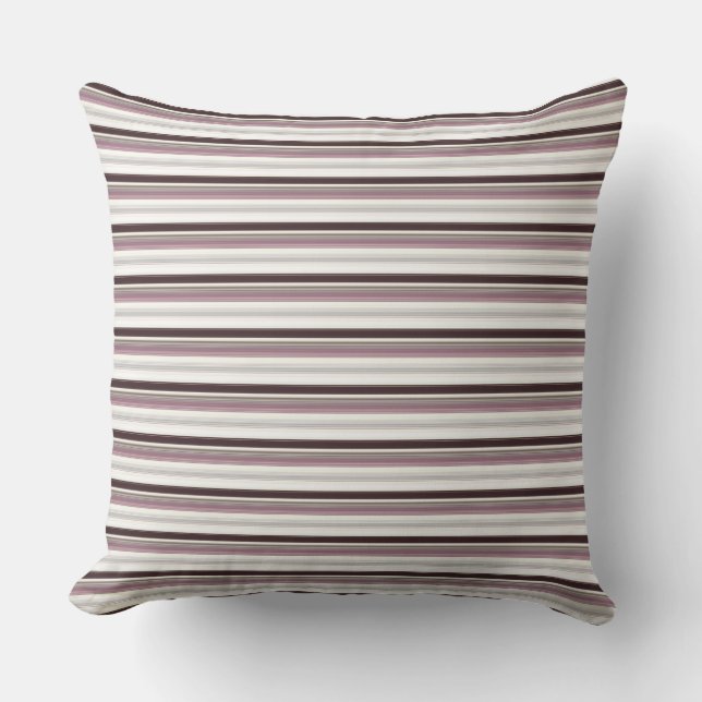 Vintage colours stripes cushion (Front)