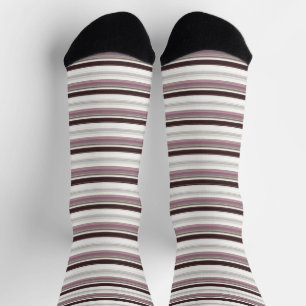 Vintage colours stripes socks