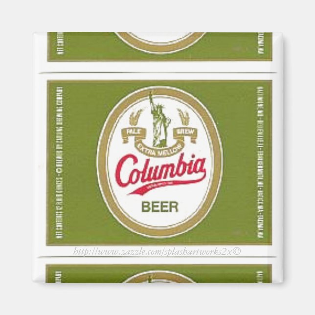 "Vintage-Columbia Beer Label" Magnet (Front)