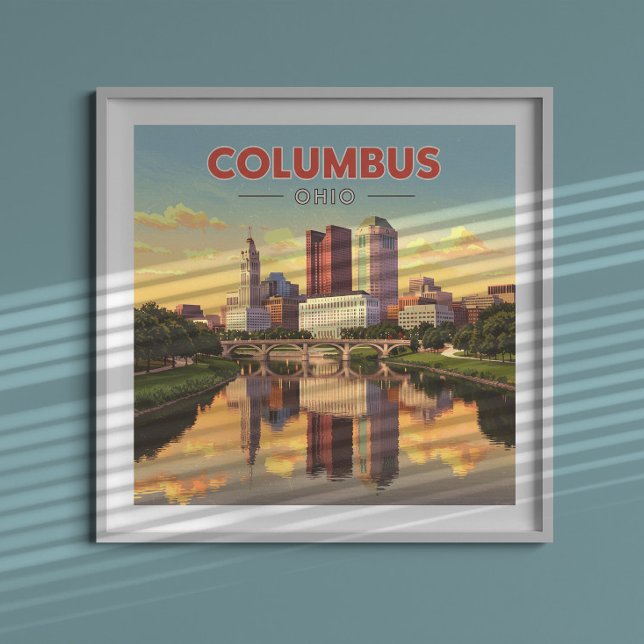 Vintage Columbus Ohio Poster (Creator Uploaded)