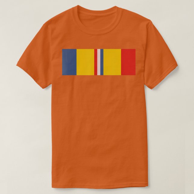 Vintage Combat Action Ribbon  Veteran  T-Shirt (Design Front)