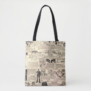 "Vintage Comic Book Classified Ads" Tote Bag