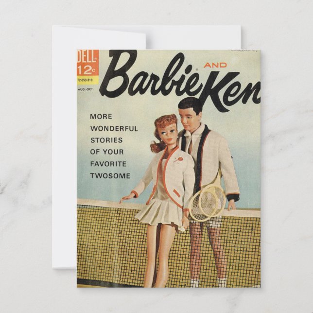 Vintage Comic Book Cover Note Card (Front)