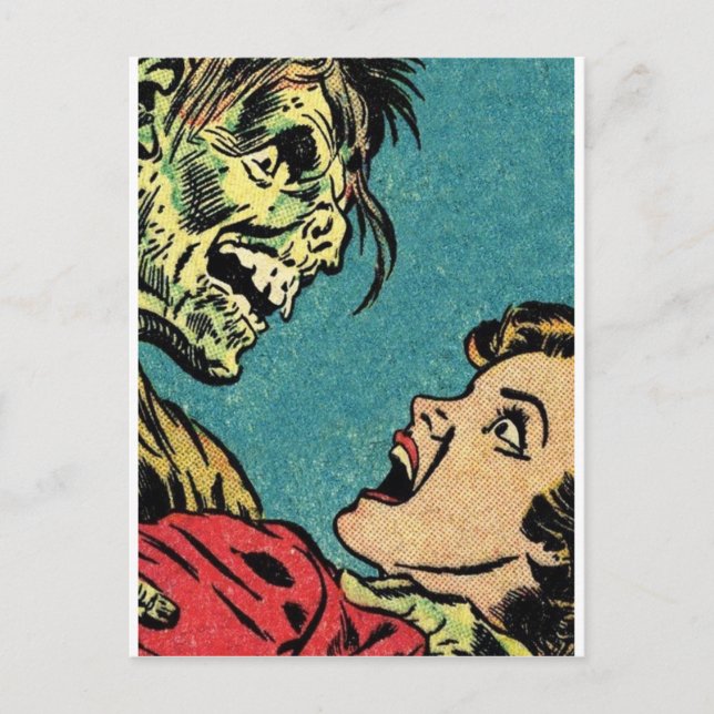 vintage comic book villan postcard (Front)