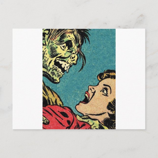 vintage comic book villan postcard (Front)