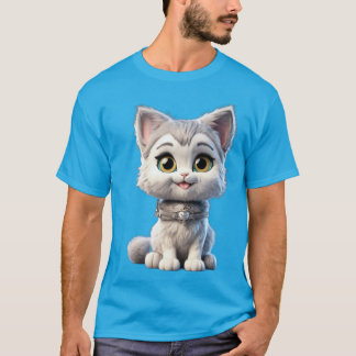 Vintage Comic Cat - Playful Meets Classic Art T-Shirt