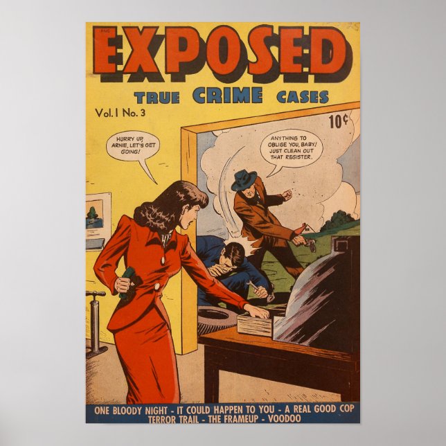 Vintage Comic Cover Poster (Front)