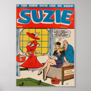 Vintage Comic Cover Poster