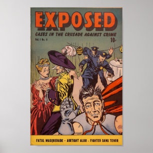 Vintage Comic Cover Poster