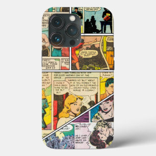 Vintage Comic Layout Boxing Journalist Romance  iPhone 13 Pro Case