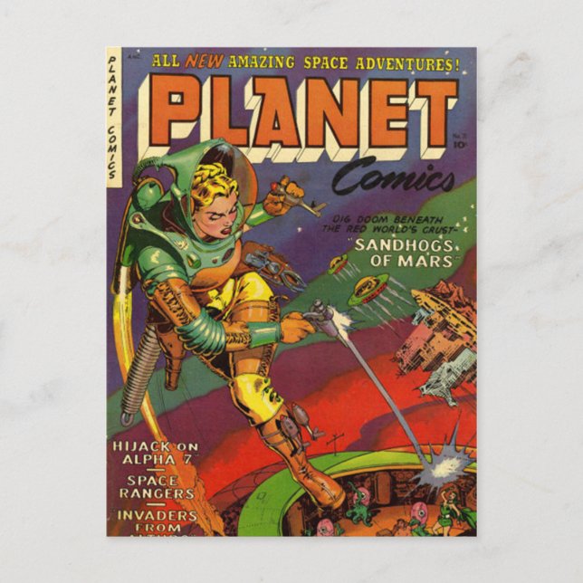 Vintage comic strips - postcard (Front)