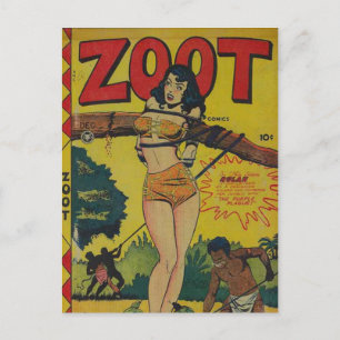 Vintage comic strips - postcard