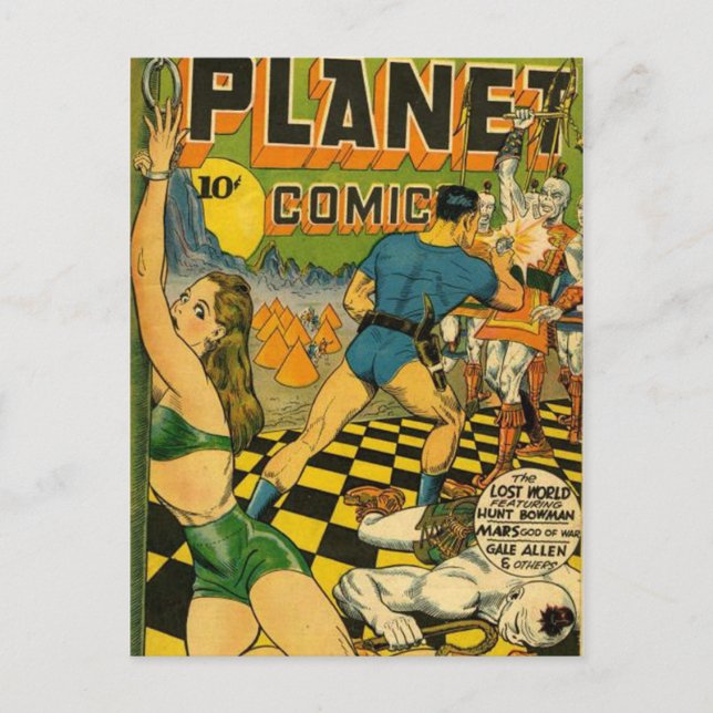 Vintage comic strips - postcard (Front)