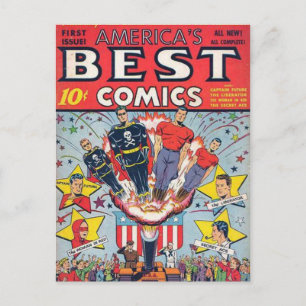 Vintage comic strips - postcard